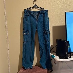 Blue Jean cargo pants